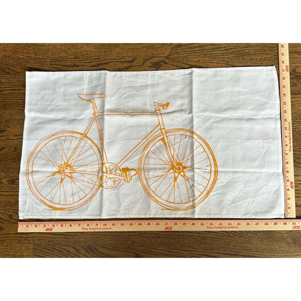 Vital Industries Flour Sack Towels Unisex OS Multi Bicycle Vintage Kitchen Decor